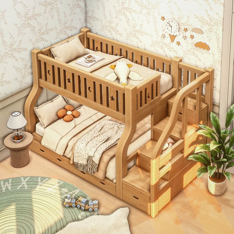 Галерея мода Двухуровневая кровать MilkyWay Bunk Bed #3